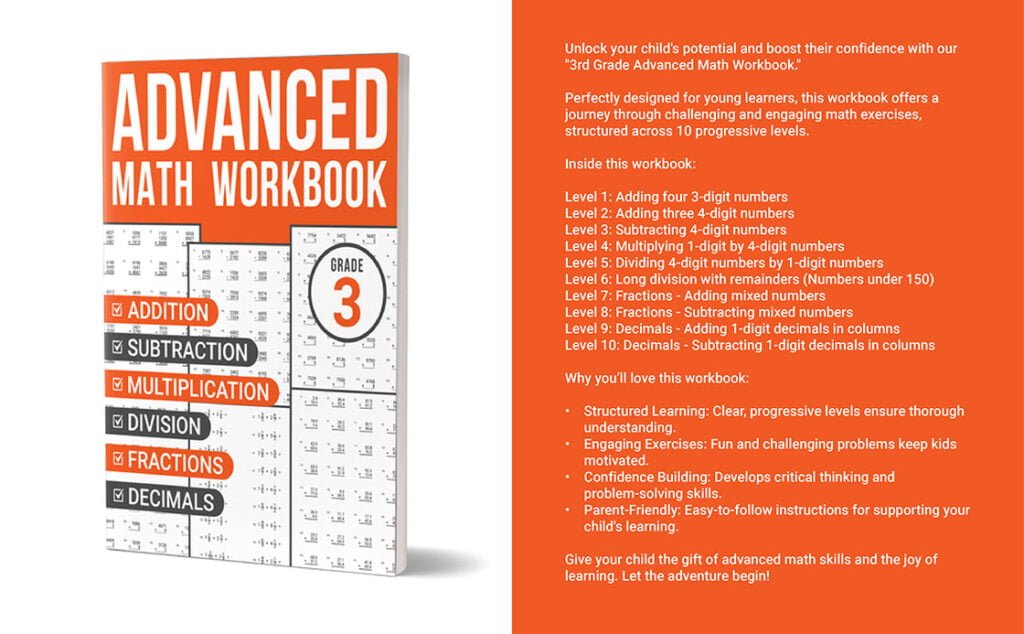 advanced math workbook grade 3