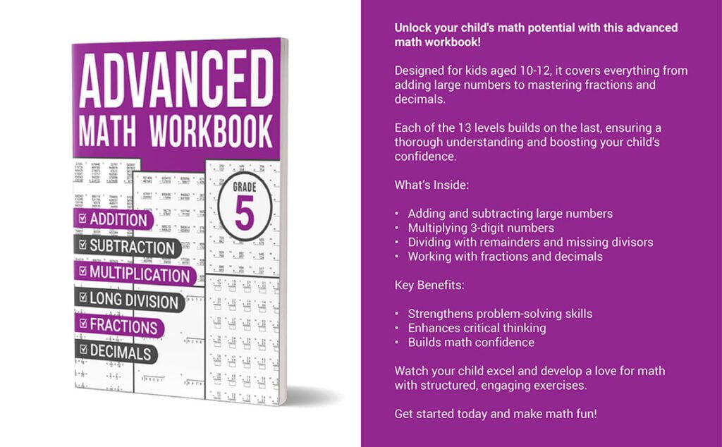 advanced math workbook grade 5
