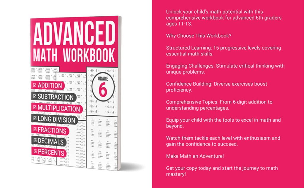 advanced math workbook grade 6