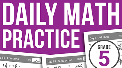 daily math practice workbook 5