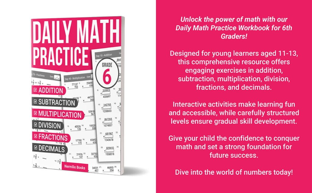 daily math practice workbook 6
