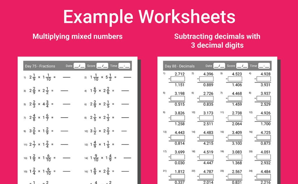 daily math practice workbook 6