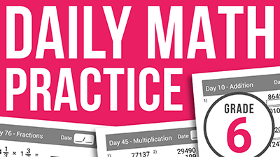daily math practice workbook 6