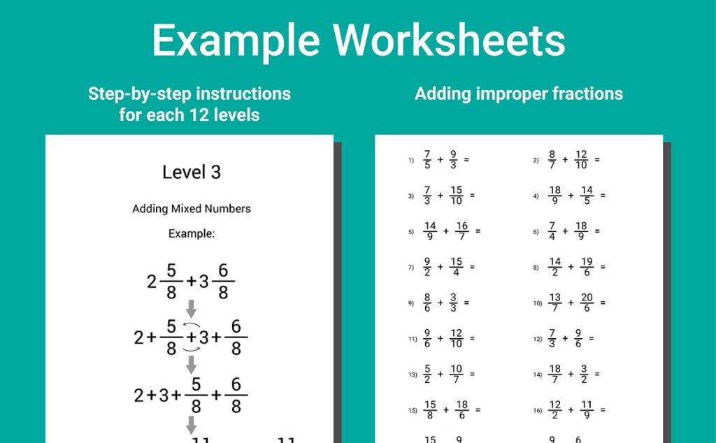 fractions and decimals workbook grade 4