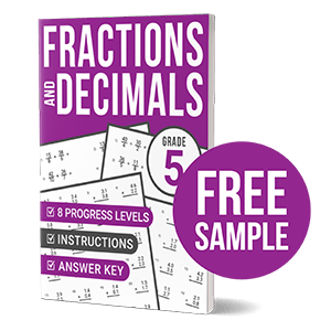 fractions and decimals workbook grade 5