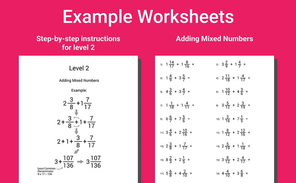 fractions and decimals workbook grade 6