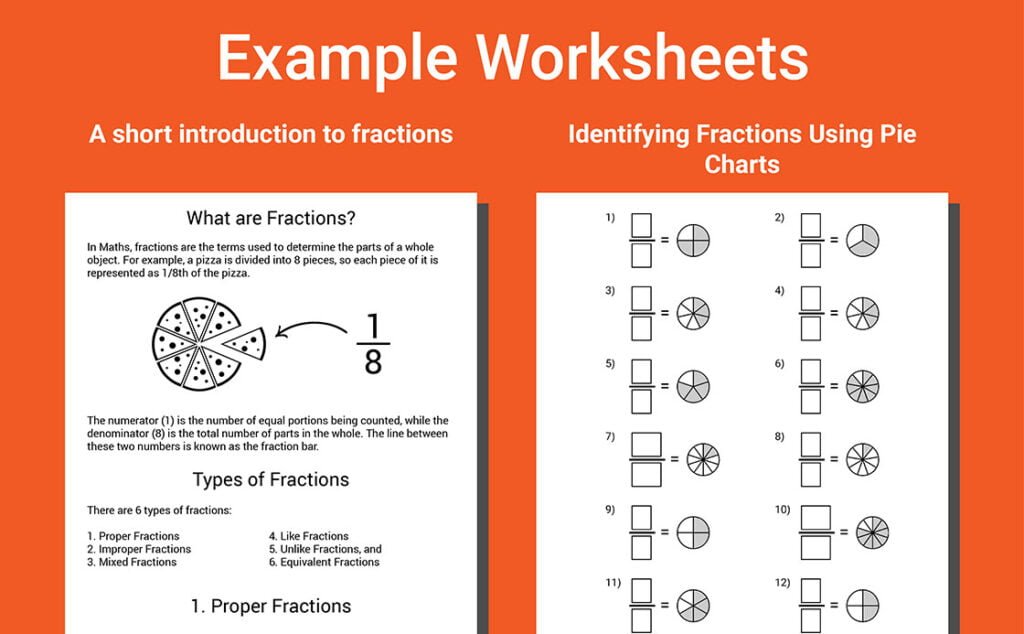 fractions workbook grade 3