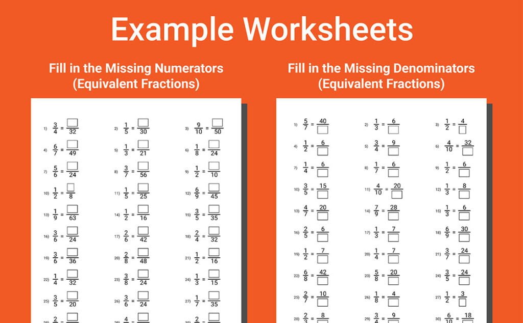 fractions workbook grade 3
