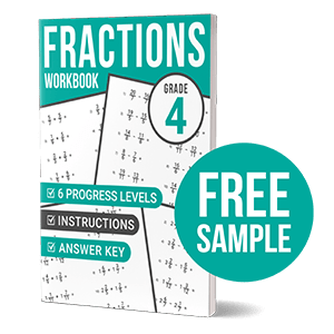 fractions workbook grade 4