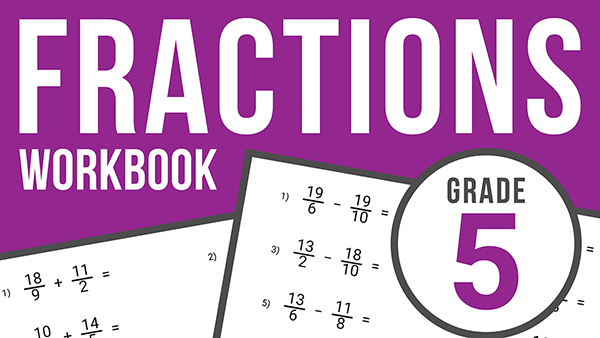 fractions workbook grade 5
