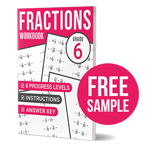 fractions workbook grade 6