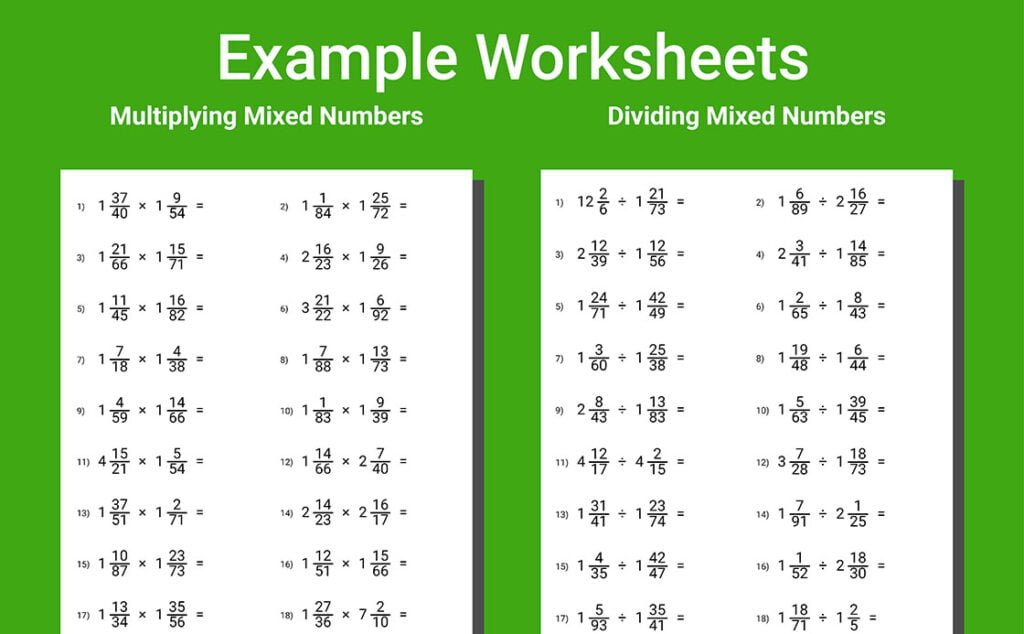 fractions workbook grade 7