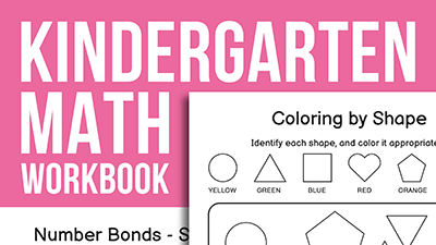 kindergarten math workbook
