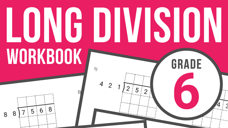 long division workbook grade 6