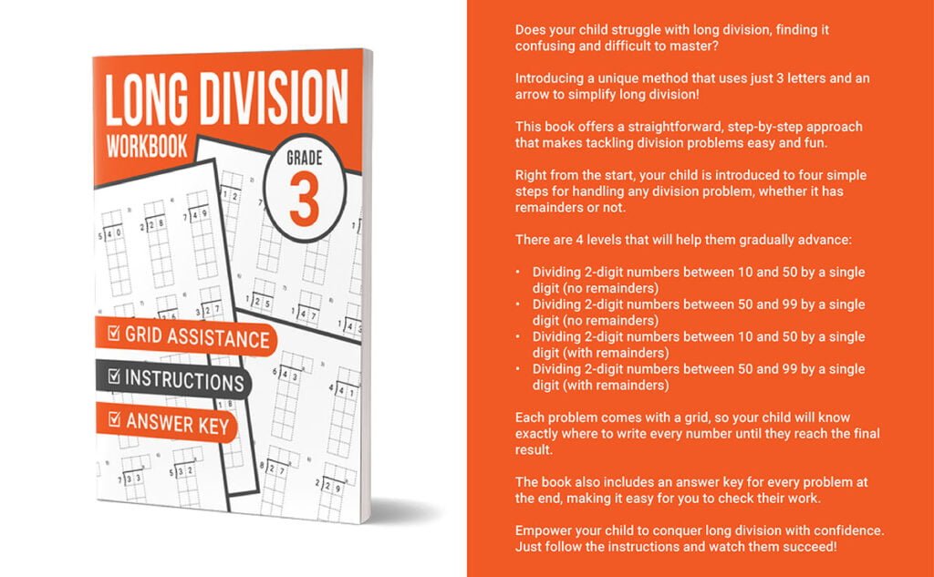 long division workbook grade 3