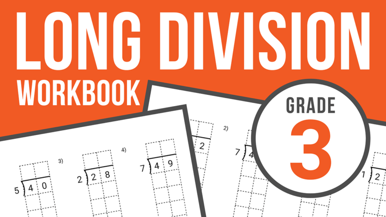 long division workbook grade 3