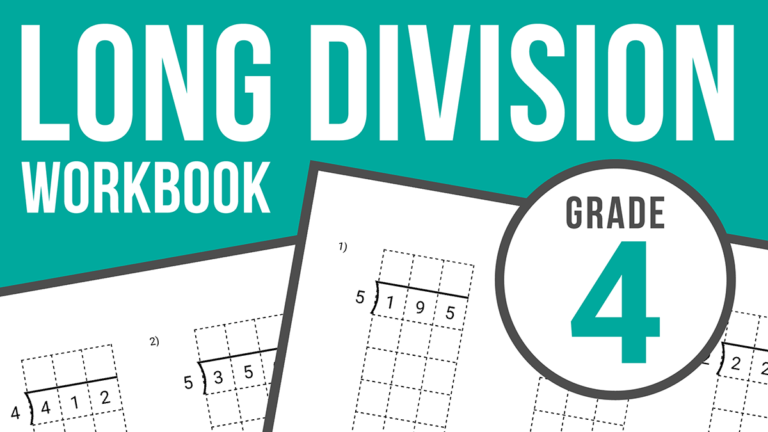 long division workbook grade 4