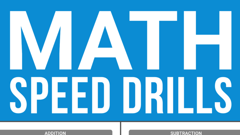 math speed drills workbook 2