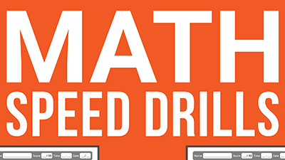 math speed drills workbook 3
