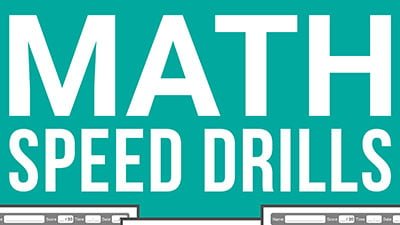 math speed drills workbook 4