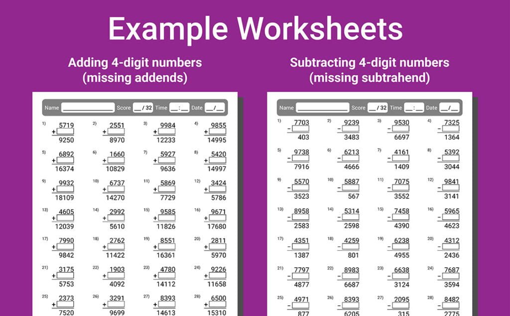 math speed drills workbook 5