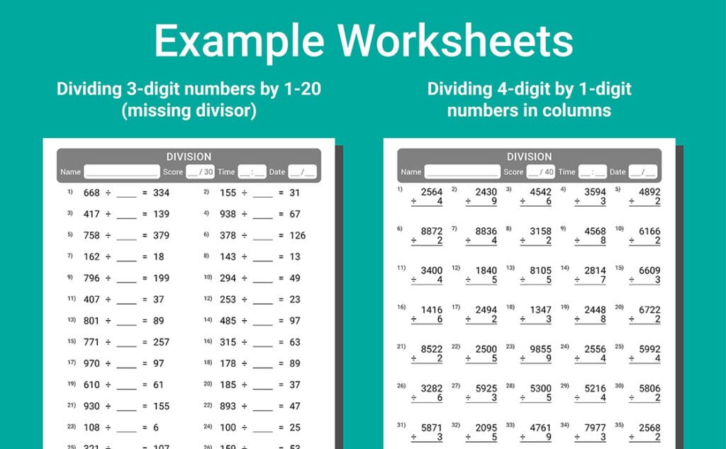 math worksheets grade 4