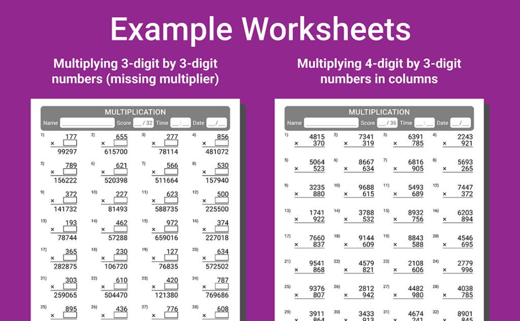 math worksheets grade 5