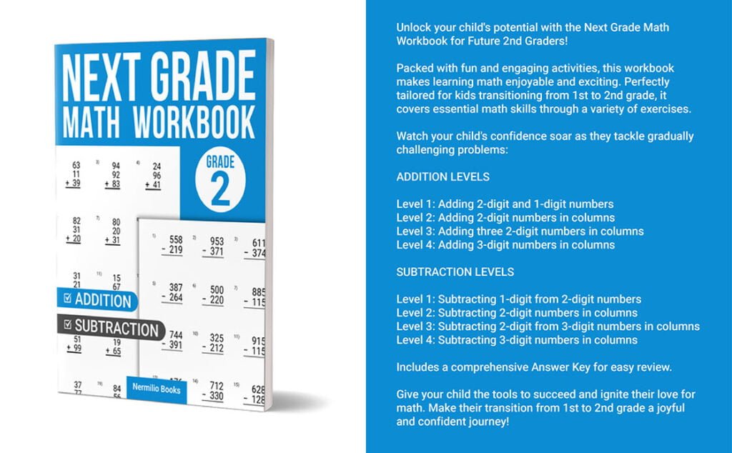 next grade math workbook grade 1-2 addition subtraction