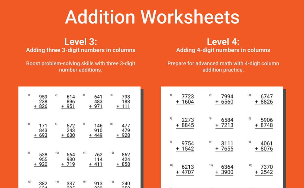 next grade math workbook grade 2-3 addition
