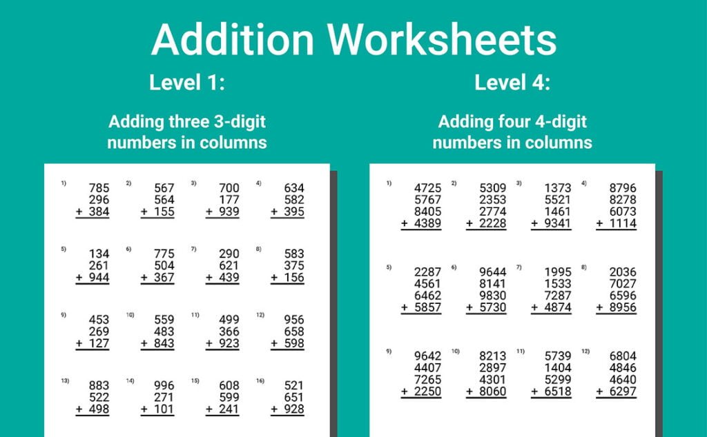 next grade math workbook grade 3-4 addition