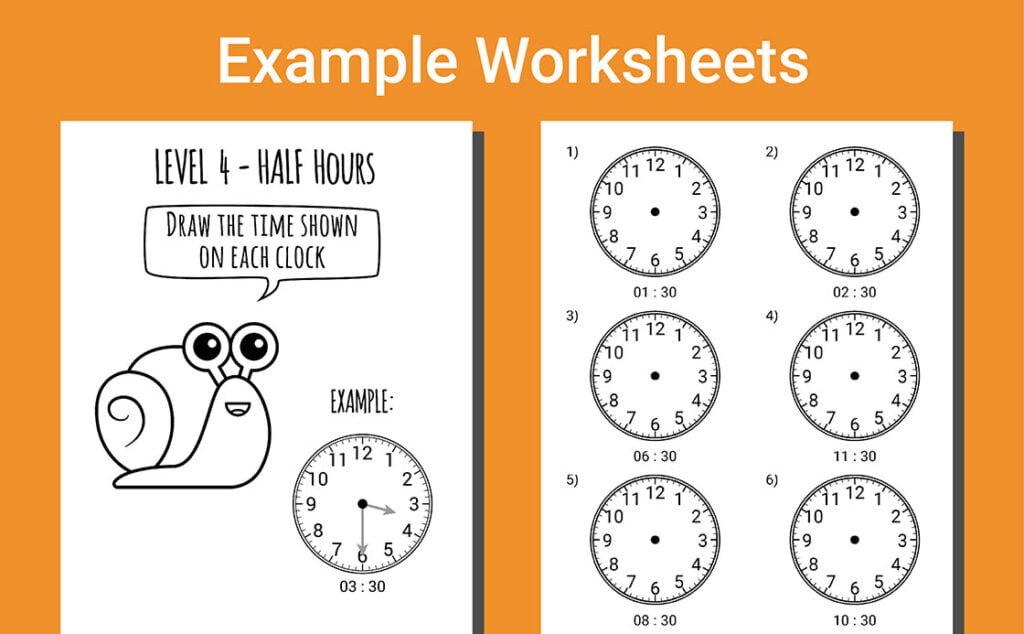 telling time workbook grade 1