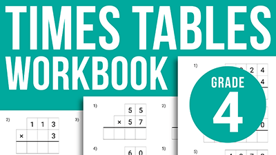 times tables workbook grade 4