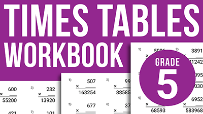 times tables workbook grade 5