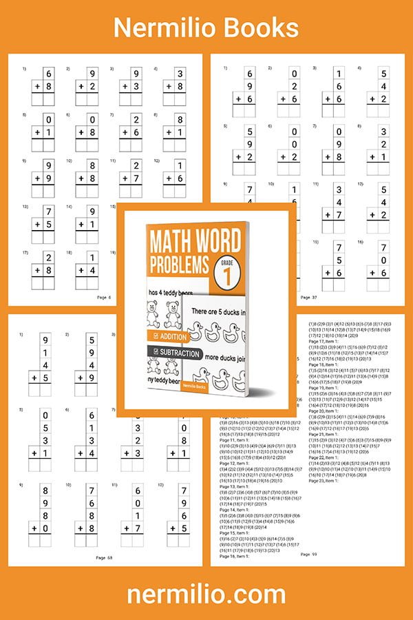 single digit addition workbook