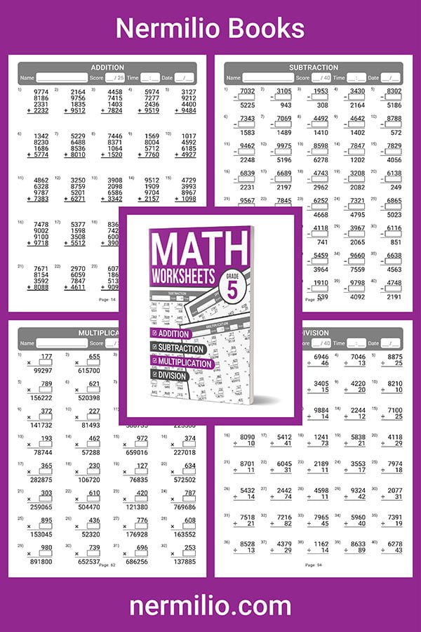 5th grade math worksheets