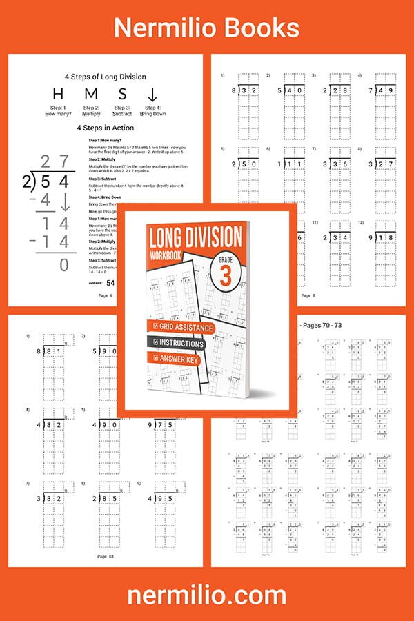 long division workbook grade 3