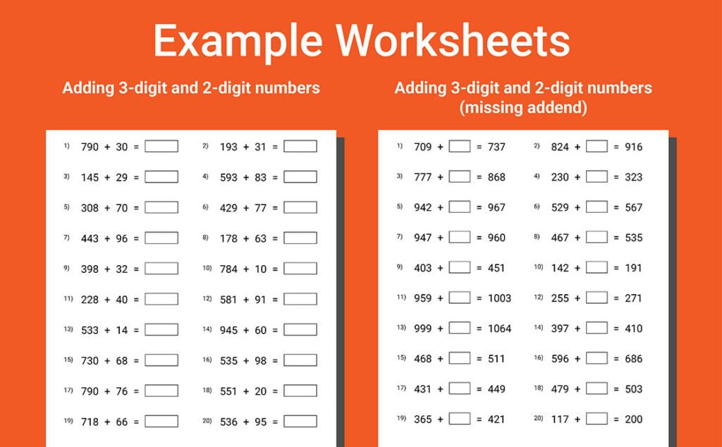 math problems grade 3 addition subtraction