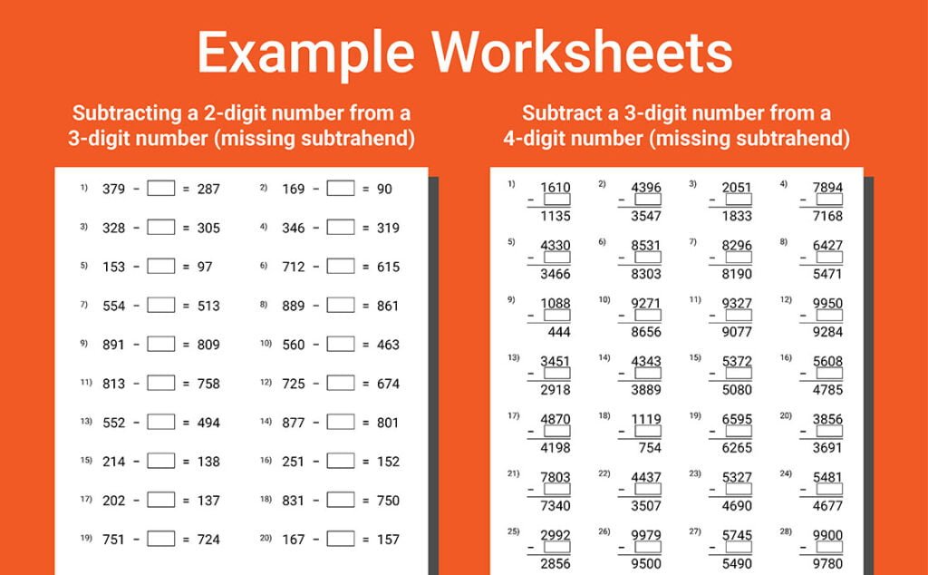 math problems grade 3 addition subtraction