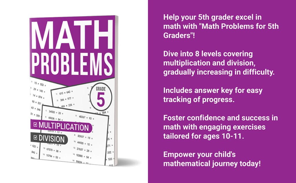 math problems workbook grade 5 multiplication division