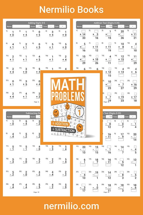 math problems workbook grade 1