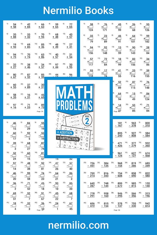 math problems workbook grade 2