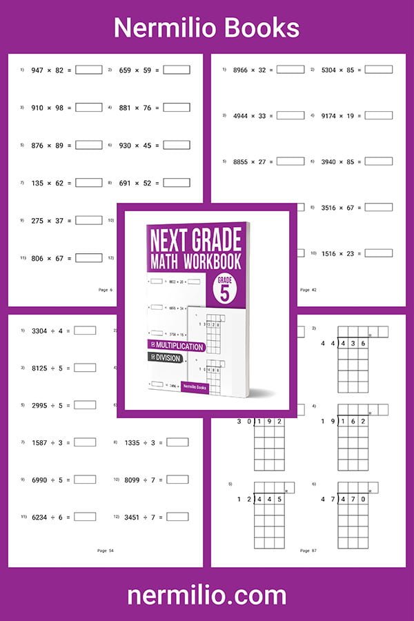 next grade math workbook grade 4-5 multiplication division
