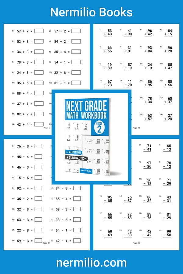 next grade math workbook grade 1-2 addition subtraction