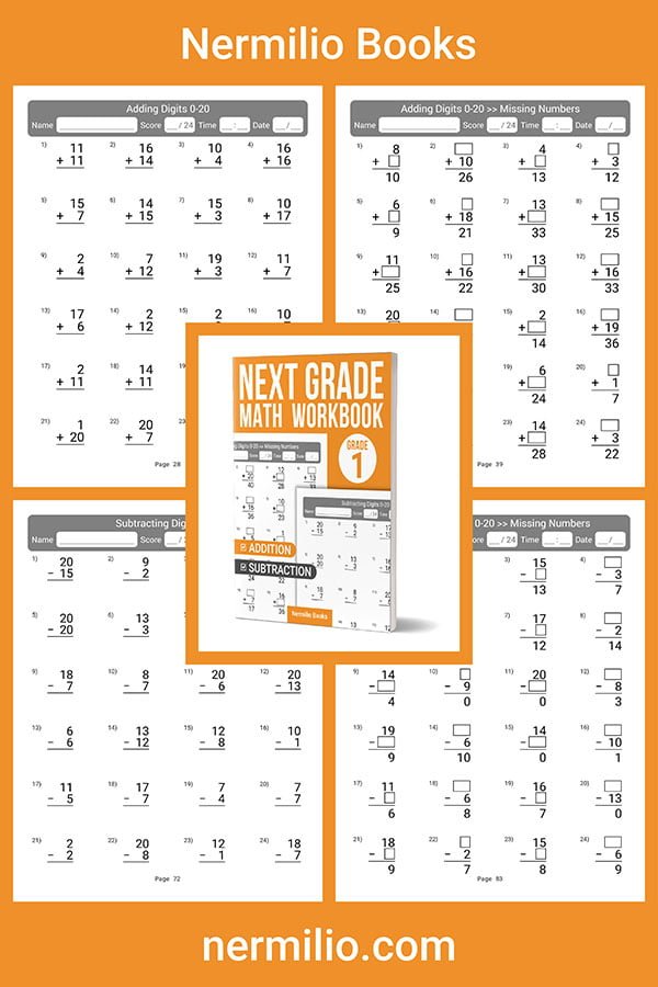 next grade math workbook grade 1-2 addition subtraction