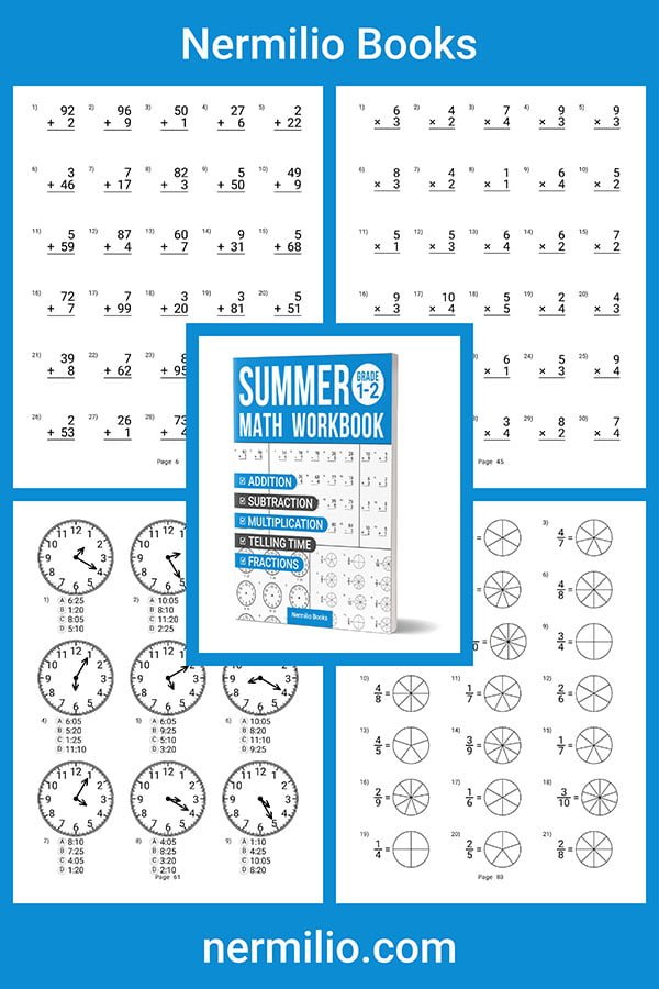 summer math workbook grade 1-2